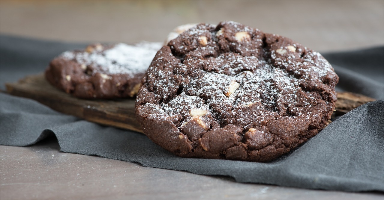 Recept na čokoládové cookies.